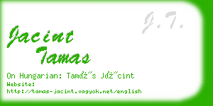 jacint tamas business card